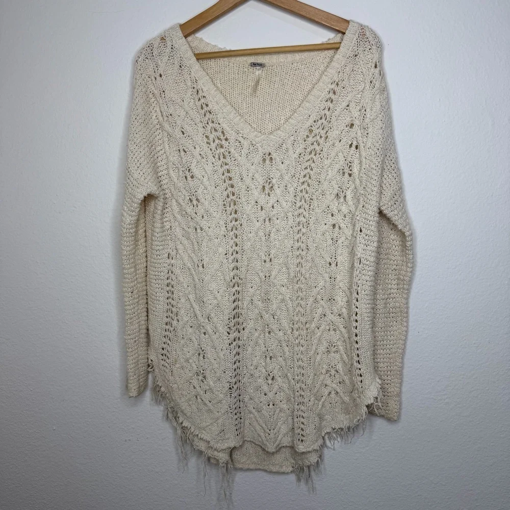 Free People Cross My Heart Knit Pull Over - Picture 6 of 12